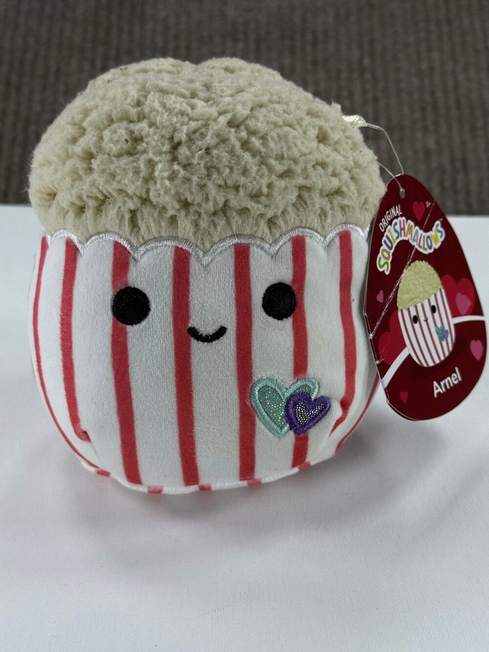 Squishmallows Arnel the Popcorn 5" Valentine Plush NWT *Creased Tag*